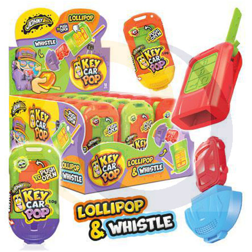 [98503000MDA] Johny Bee fluitlolly Sleutelauto Pop 10g