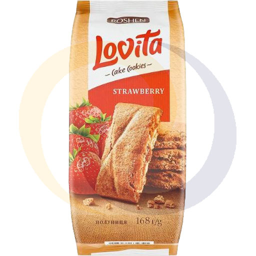 [98982000ROE] Roshen Lovita koekjes met aardbei 168g