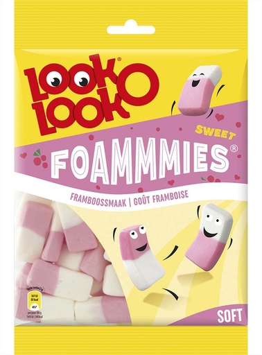 [0001017438] LOOK-O-LOOK Foamies Framboos Smaak 12x180g