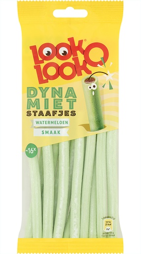 [0001017442] LOOK-O-LOOK Dynamiet Staafjes Watermeloen Smaak 15x113g