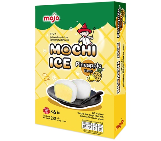 [0001017451] MOJO Ijsjes mochi ananas 12x6x38g