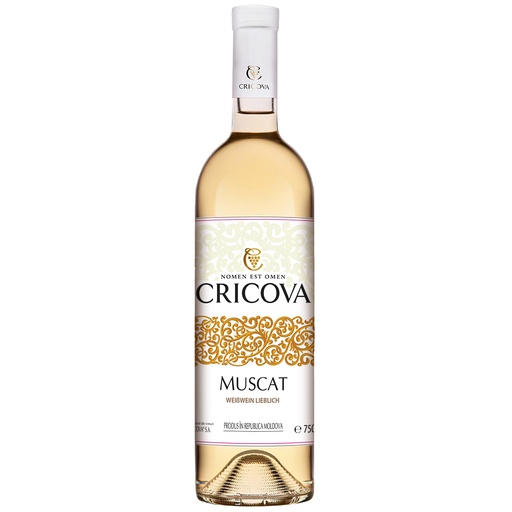 [65767] CRICOVA - Мускат Белое полусладкое вино из Молдавии, 11,5% а