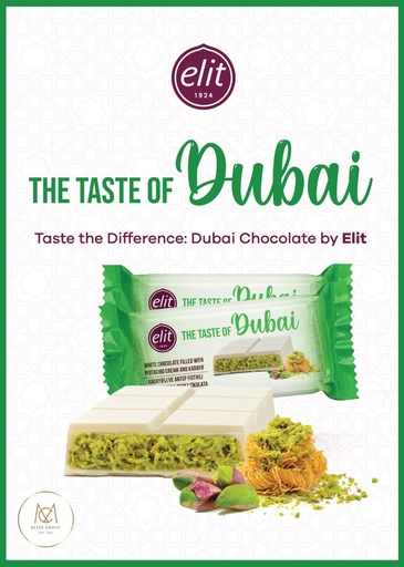 [92782A] Белый шоколад Dubai с фисташками