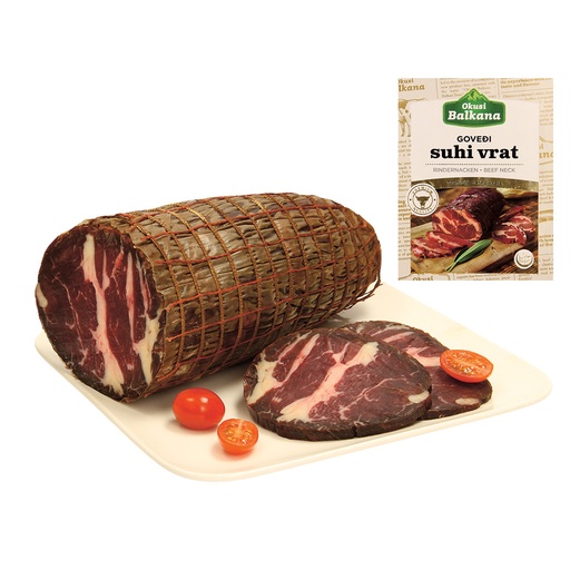 [24174] Halal Rundernek, gezouten, gerookt, 75 dagen luchtgedroogd