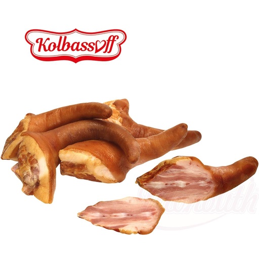 [0001017656] Varkensstaart, gezouten, gerookt en gekookt