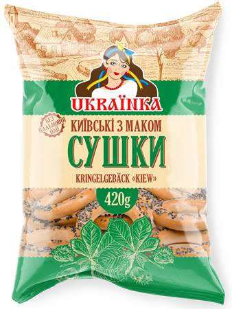 [0001017669] Ukrainka Kiev gedroogd brood met maanzaad 420g