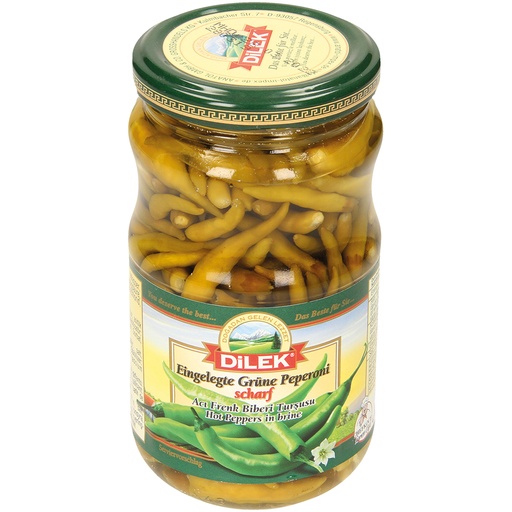 [41997] "Dilek" Groene pepers gemarineerd pikant 350 g