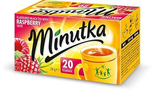 [11730000MOK] Minutka Framboos Smaak Zwarte Thee 28 g (20 Theezakjes)