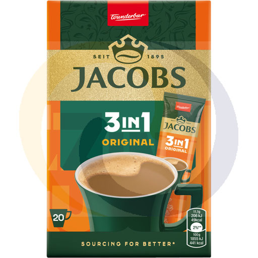 [131801001JA] Koffie 3in1 Jacobs 12,6/20st/6dozen Jacobs