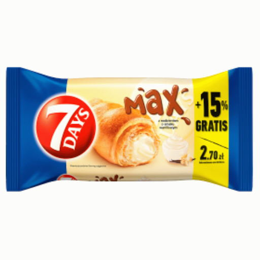 [25019100MCH] Круассан 7Days Supermax ванильный 110г/20шт Mondelez