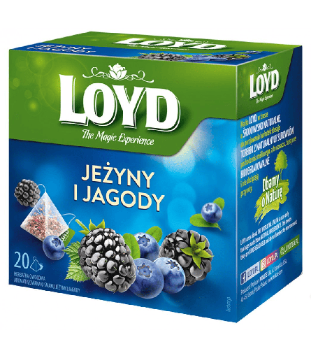 [32004000MOK] Loyd Geurende Fruitinfusie met Zwarte- en Blauwe Bes Smaak