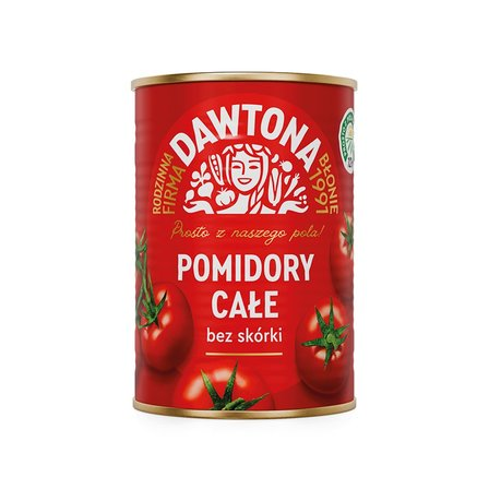[34316000DAW] Dawtone Gepelde Hele Tomaten 400g