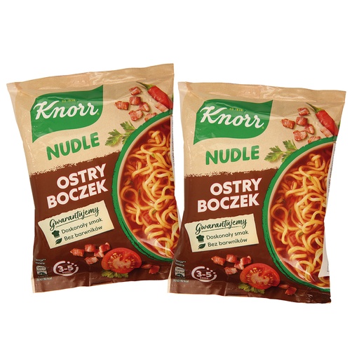 [35817000KNO] Instant-noedelsoep met bacon-smaak, pittig