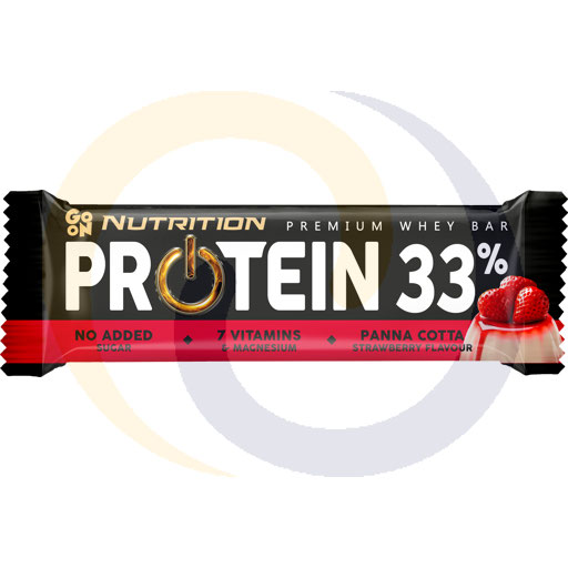[40589100STE] Go On NProtein reep 33% Pan.Cota Aardbei 50g