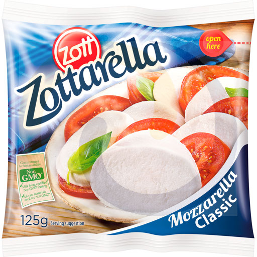 [50006000ZOT] Zottarella классическая моцарелла 125г Zott