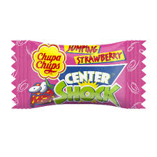 [56756000VAN] Chupa Chups Center Shock Aardbei Smaak Kauwgom