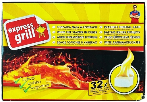 [62847100MPL] Express Grill witte aanmaakblokjes 32 st. 220g