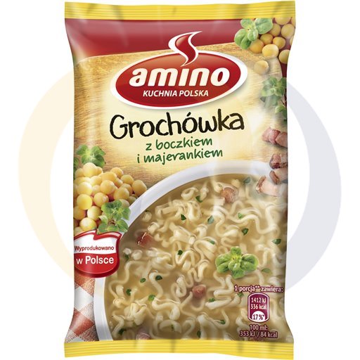 [65552000KNO] Amino Instant Erwtensoep met Spek en Marjolein 65 g