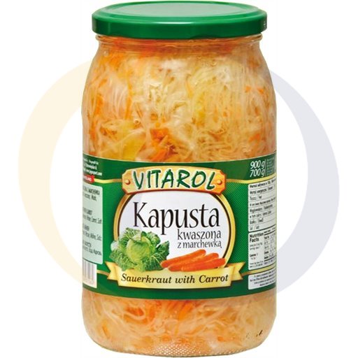 [673420003VI] "Vitarol" Zuurkool met wortel 900 g