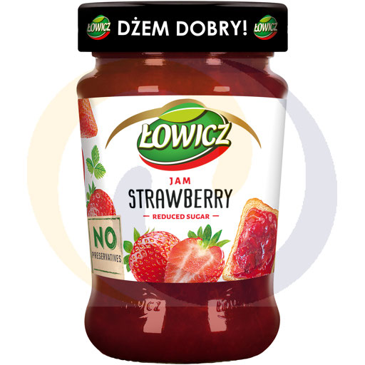 [68848000AXE] "Lowicz" Aardbeienconfituur 100% fruit 280 g