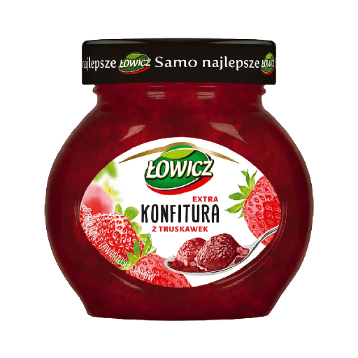 [68874000AXE] "Lowicz" Aardbeienconfituur 240 g