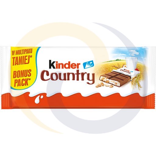 [70135000FER] Kinder Country Melkchocolade met Melkvulling en Granen 94 g