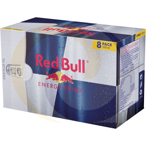 [83035000RED] Энергетический напиток Red Bull банка 0,25л * 8шт / 3упк Red