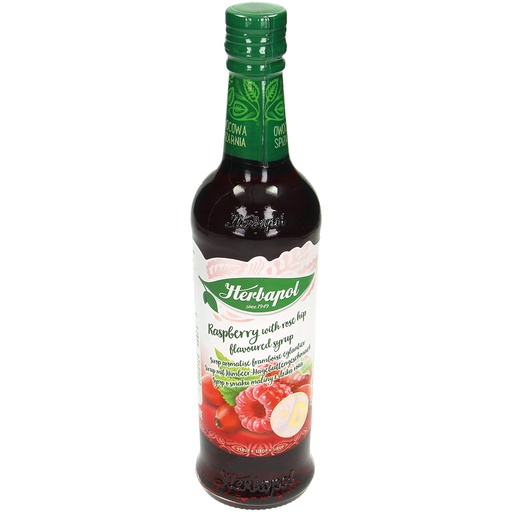 [84061000HBX] Siroop met frambozen - rozenbottelsmaak