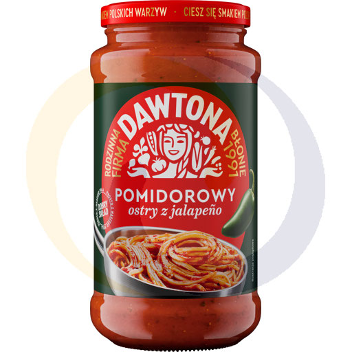 [98964000DAW] Kruiden tomatensaus met jalapeno 520g/8stuks Dawtona