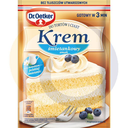 [99008000DRO] Dr. Oetker Room voor Taarten en Gebak 105g/12stuks