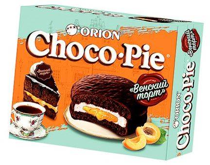 [0001018305] Orion Choco-Pie koekjes met abrikozenvulling 360g