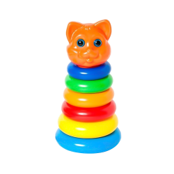 [0001018387] Stapelspeelgoed Kat Ø13cm, hoogte 25cm