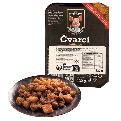 [24320] Cvarci delikates - Krokante varkenssnippers met melk en uien
