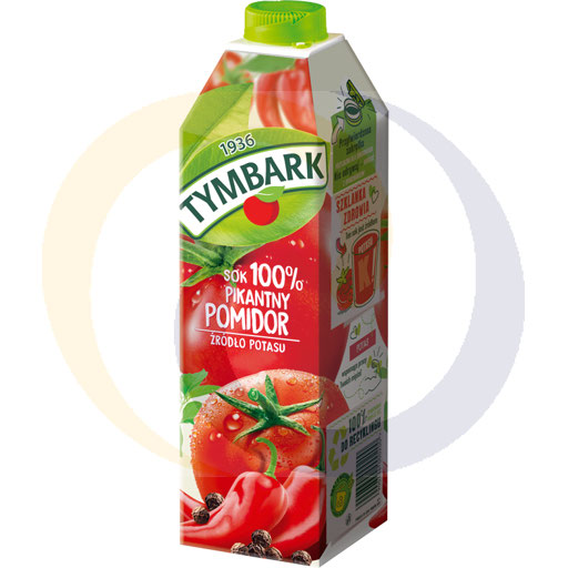 [44405000TYM] 100% острый томатный сок, упаковка 1.0л Tymbark
