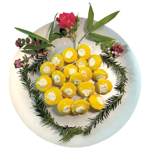 [7454] Mini-patissons gevuld met roomkaas