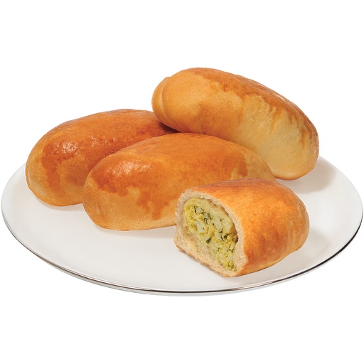 [02059] Пирожки печеные с начинкой с  яйцом и луком, замороженные