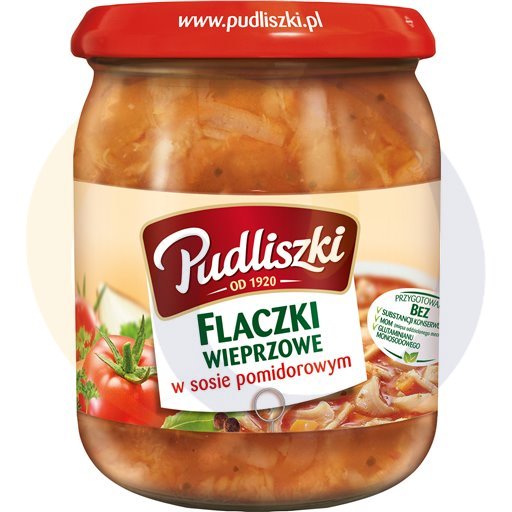 [38673000PUD] Pudliszki Varkensmaag in Tomatensaus 500 g