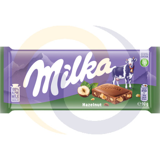 [54189100DAN] Шоколад Milka с лесными орехами 90г/24шт Mondelez
