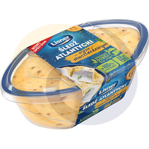 [61004000LIS] Haringfilets in mosterdsaus 280g Lisner