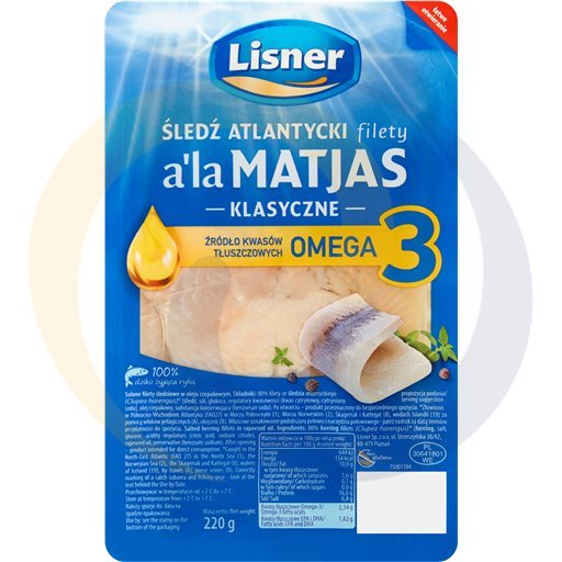 [62446000LIS] Haringfilets à la Matjas in olie 220g