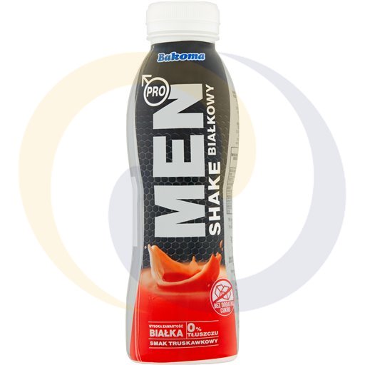 [69352000BAO] Shake MEN Eiwit aardbei smaak 380g/9st Bakoma