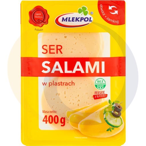 [731140002ML] Mlekpol Gesneden Salami Kaas 400 g