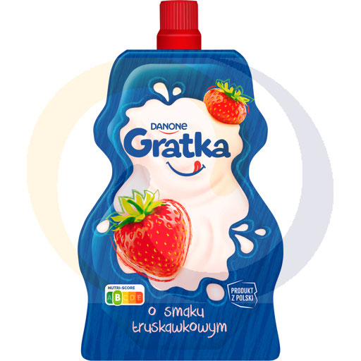 [80938000DAO] Gratka Aardbeienyoghurt zakje 65g
