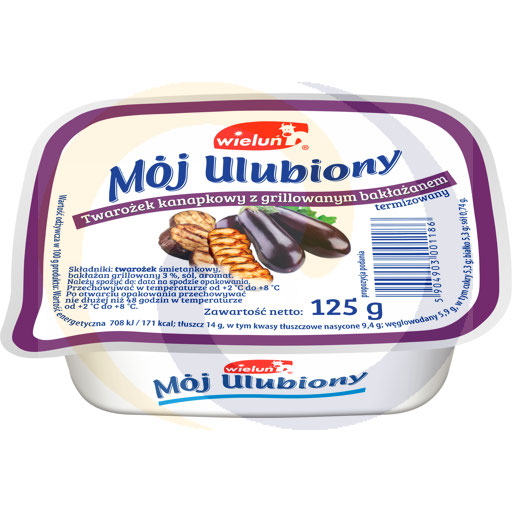 [97388000WEL] Cottage cheese sandwich met gegrilde aubergine 125g Wieluń