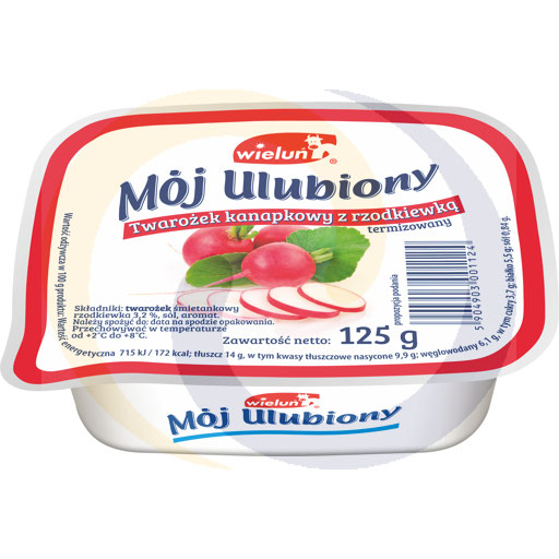 [97391000WEL] Cottage cheese sandwich met radijs 125g Wieluń
