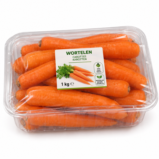 [0001019001] Wortel verpakt 1kg