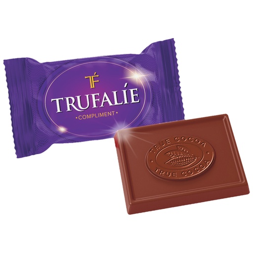 [91263] Confekt "Trufalie Compliment" met vulling 42% in cacaohouden