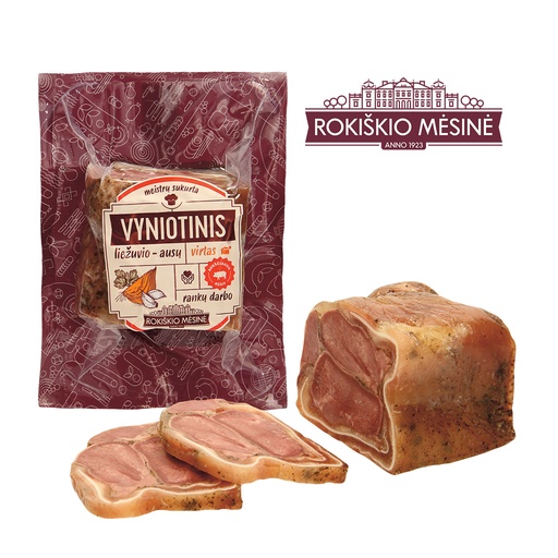 [24184] Varkentong met -oren, gepekeld, gekruid, in vorm gekookt, ve