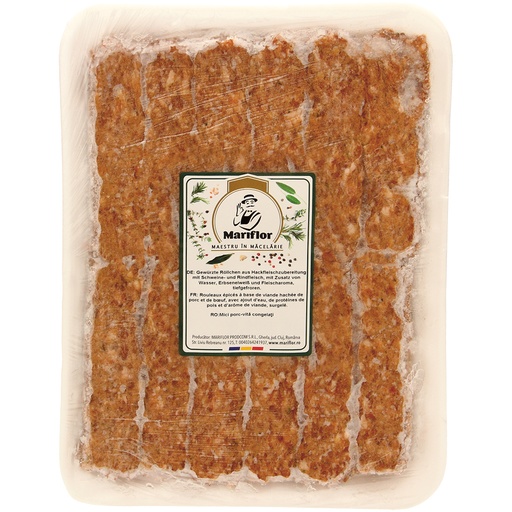 [00955] "Mici porc-vita congelati" Колбаски из фарша свинины и говяд