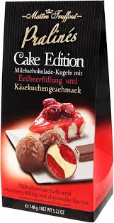 [0001019354] Praline cake edition - aardbeien & kwarktaart 148g